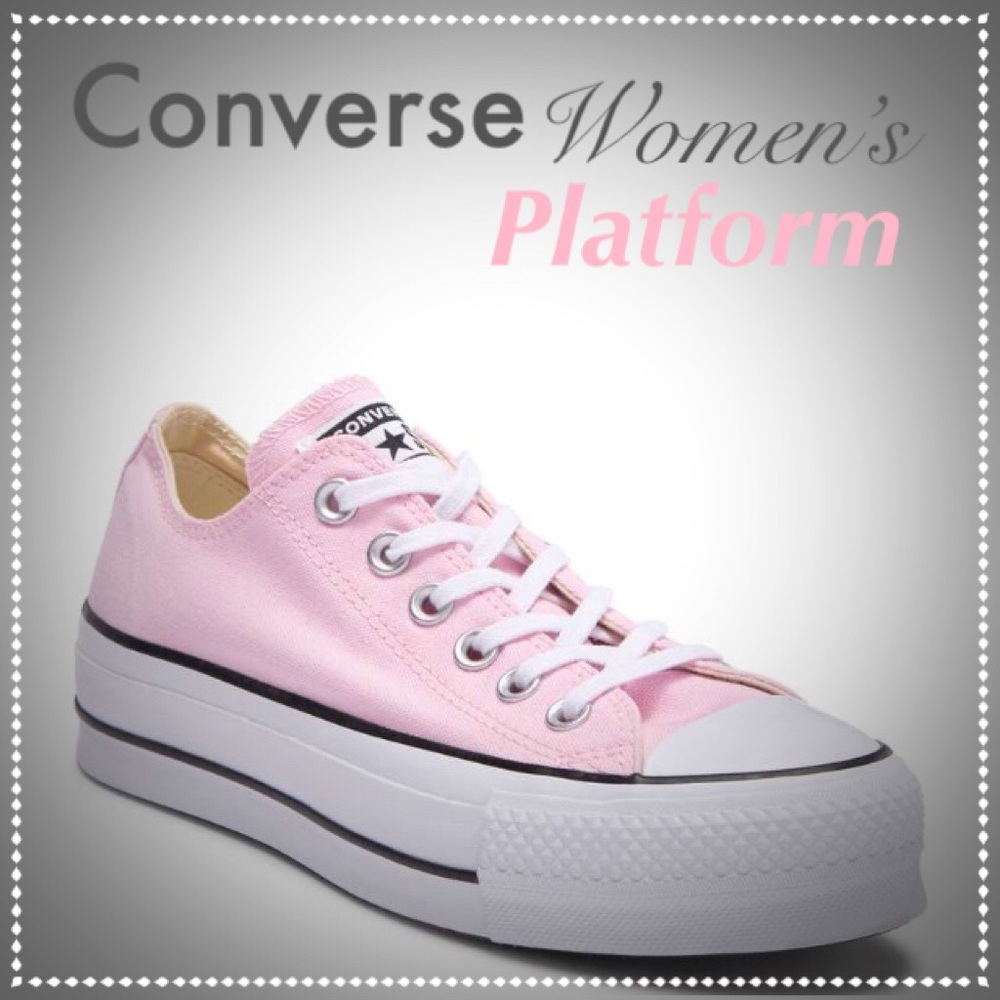 CONVERSE | 11 Pink Women’s Platform Sneakers NEW - Picture 7 of 8